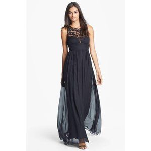 Aidan Mattox Embellished Lace & Silk Chiffon Gown